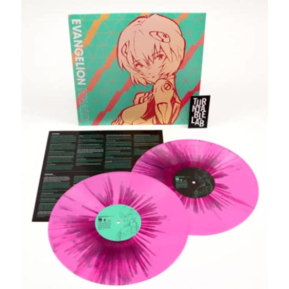 NWT Evangelion Finally Limited Edition Opaque Pink And Magenta Splatter Vinyl